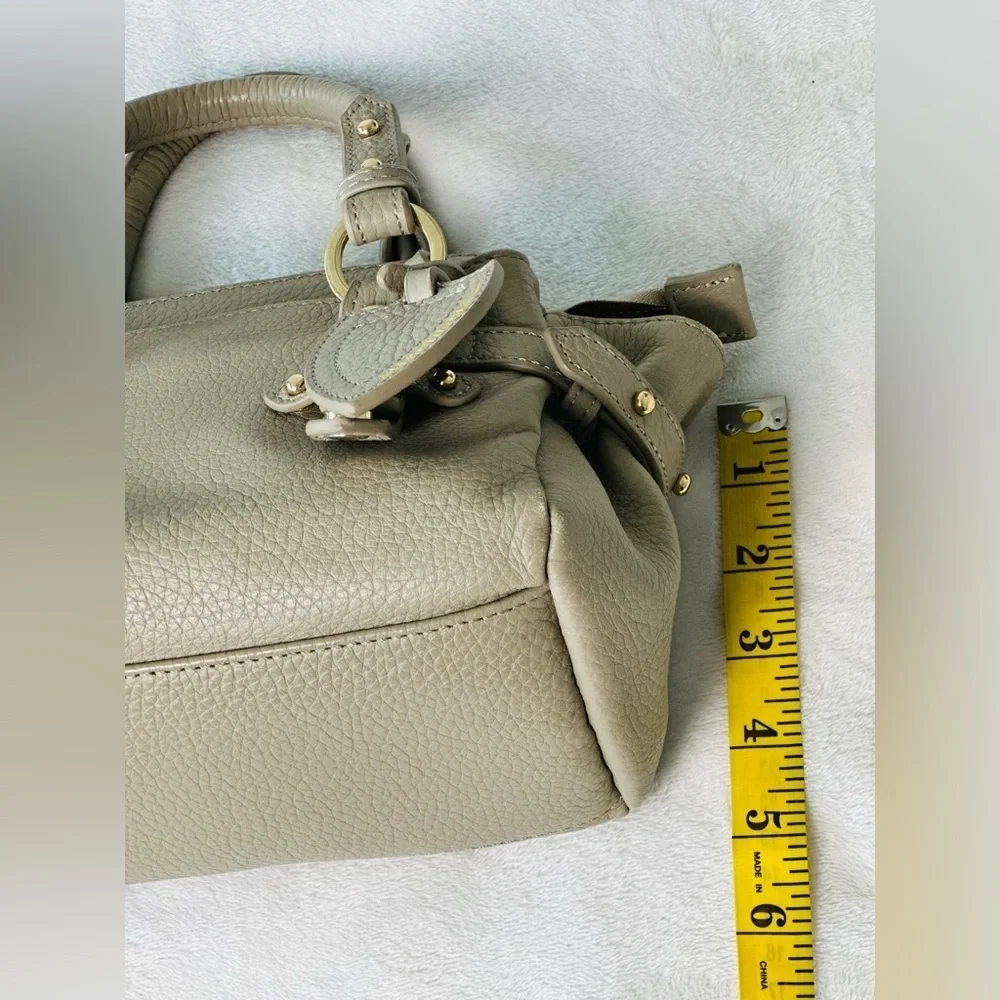 Samantha Thavasa Taupe Mini Satchel Handbag